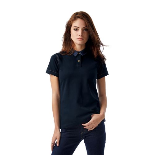 Поло женское DNM Forward/women, темно-синее/denim/navy, размер M, арт. 3633-932M - вид 1 из 3