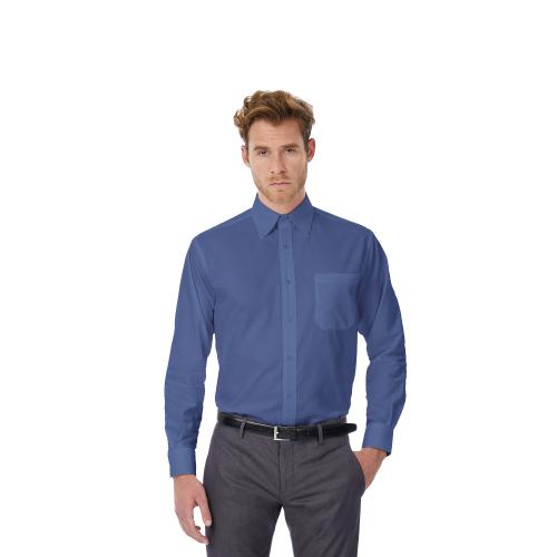 Рубашка мужская с длинным рукавом Oxford LSL/men, синяя/blue chip, размер XL, арт. 3770-455XL - вид 1 из 3