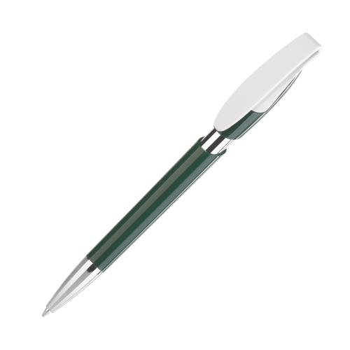 Ручка шариковая RODEO M, цвет темно-зеленый с белым