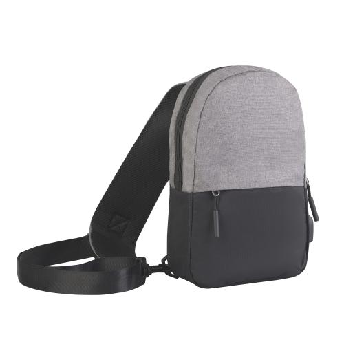 Рюкзак "Single" на одно плечо, серый, арт. 2041 - вид 1 из 8