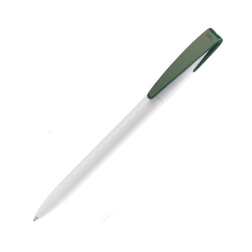 Ручка шариковая COBRA, цвет белый с темно-зеленым