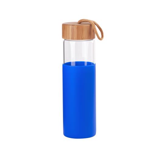 Бутылка для воды "Wellness" в силиконовом чехле, синий, арт. 5418-2 - вид 1 из 5