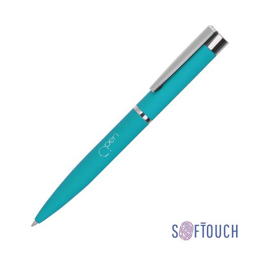 Ручка шариковая "Alice", покрытие soft touch, цвет бирюзовый