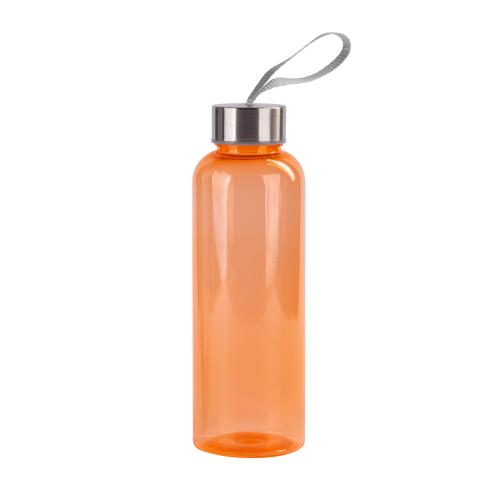 Бутылка для воды "H2O" 500 мл, цвет оранжевый