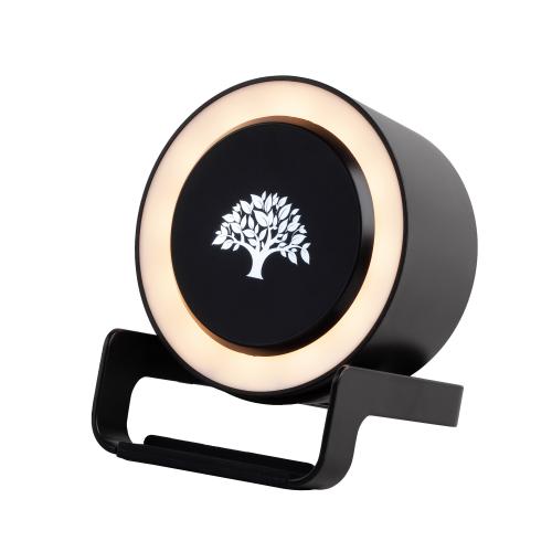 Bluetooth колонка-подставка "Smart Loud" с беспроводным (10W) зарядным устройством, лампой и подсветкой логотипа, черный, арт. 9622-3 - вид 1 из 9