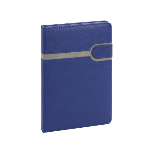 Ежедневник недатированный "Бари", формат А5, цвет синий с серым