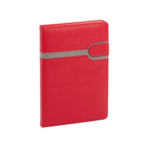 Ежедневник недатированный "Бари", формат А5, цвет красный с серым