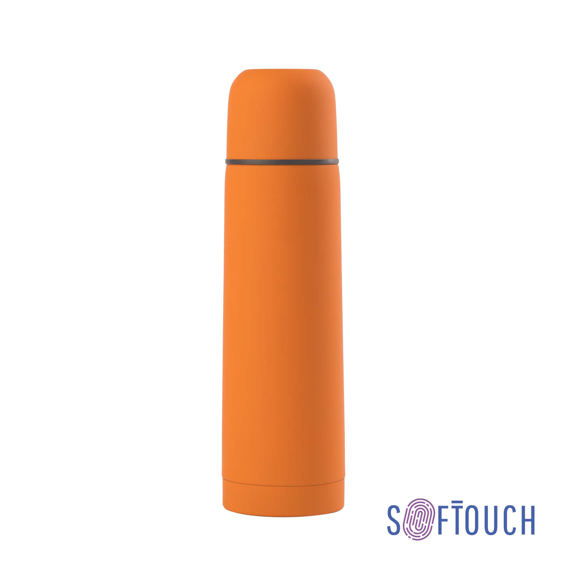 Термос "Крит", покрытие soft touch 0,5 л., оранжевый, арт. 6330-10 - вид 1 из 5